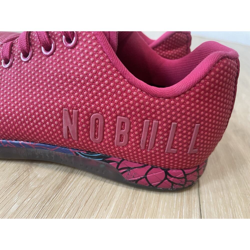 NO BULL Trainers Women's 8.5 Hot Pink CrossFit Shoes Super Fabric Floral Low Top